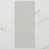 Sage Leaf Motif Thanksgiving Dinner Flat 4 Course Menu (Achterkant)