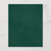 Sage Leaves on Emerald Budget Wedding Menu (Achterkant)