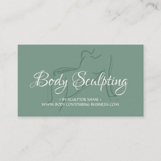 sage Lichaamsmodellering contouring spa Visitekaartje (Voorkant)