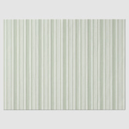 Sage (Licht, Medium, Donker) & Witte Strepen Elega Tissuepapier