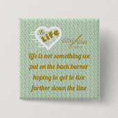 Sage Life Button door Poet Adiela Akoo (Voorkant)