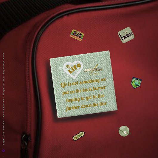 Sage Life Button door Poet Adiela Akoo