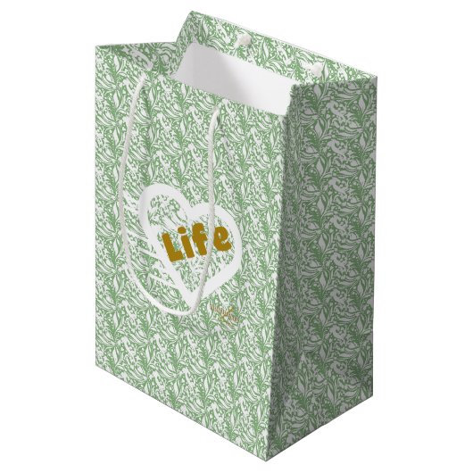 Sage Life Gift Bag van Adiela Akoo - medium Medium Cadeauzakje (Voorkant Gekanteld)