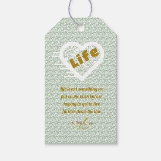 Sage Life Gift Label van Adiela Akoo Cadeaulabel (Voorkant)