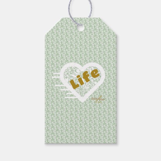 Sage Life Gift Tag van Adiela Akoo Cadeaulabel (Voorkant)