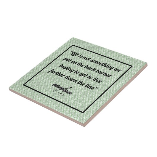 Sage Life keramische Tegel van Adiela Akoo Tegeltje (Zijkant)