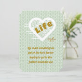 Sage Life Note Kaart door Adiela Akoo (Staand voorkant)