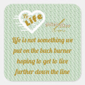 Sage Life Sticker door Poet Adiela Akoo (Voorkant)