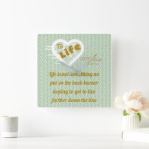 Sage Life Wall Clock van Poet Adiela Akoo