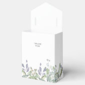 Sage Lila Greenery Foliage Wedding Bedankdoosjes (Geopend)