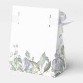Sage Lila Groene Blad Bruiloft Bedankdoosjes (Achterkant)