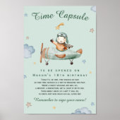 Sage Little Aviator Time Capsule Milestone Poster (Voorkant)