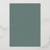 Sage Little Star Folie Uitnodiging (Achterkant)