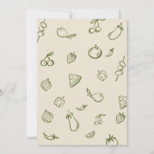 Sage lokaal geteeld Baby shower Kaart (Achterkant)