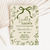 Sage lokaal geteeld Baby shower Kaart