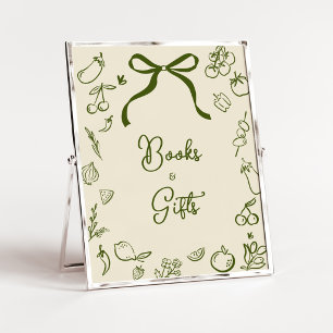 Sage Lokaal Geteelde Shower Boeken en Cadeaus Bord Poster