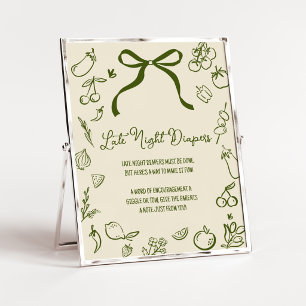 Sage Lokale Kruipruimte Shower Late Night Luiers B Poster
