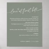 SAGE Love First Bite Dessert Sign Poster (Voorkant)