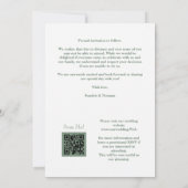 Sage Luxury Initials Floral Red Shades Round Photo Save The Date (Achterkant)