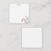 Sage Magnolia Personalized Note Card Notitiekaartje (Voorkant / Achterkant)