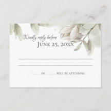 Sage Magnolias Elegant Wedding Response