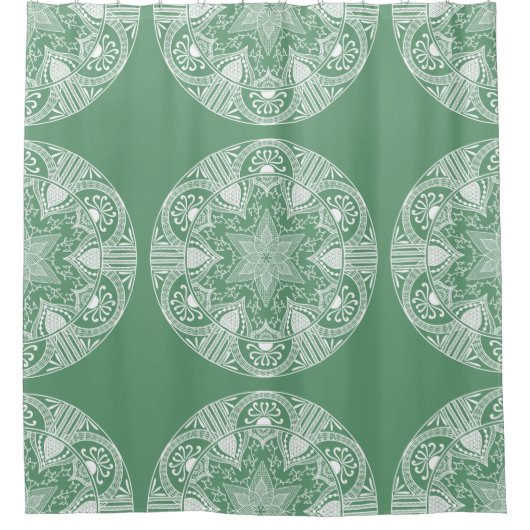 Sage Mandala Douchegordijn (Voorkant)