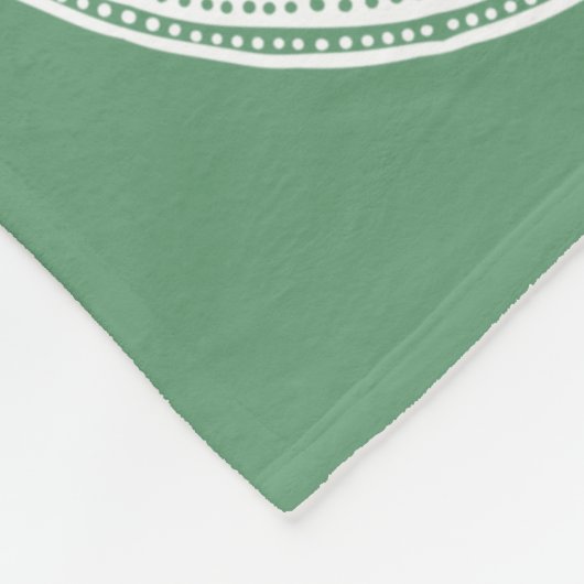 Sage Mandala Fleece Deken (Hoek)