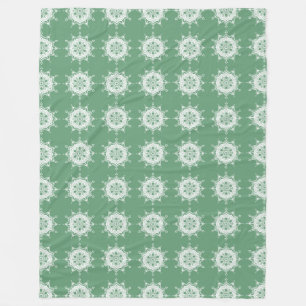 Sage Mandala Fleece Deken