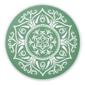 Sage Mandala Keramische Knop (Voorkant)