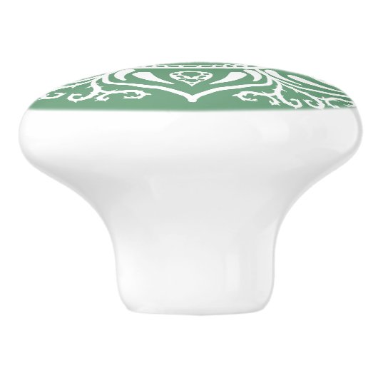 Sage Mandala Keramische Knop (Zijkant)