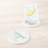 Sage Marble Zandsteen Onderzetter (Zijkant)