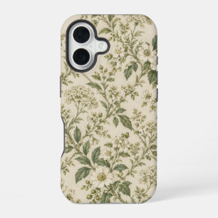 Sage Meadow Lattice iPhone 16 Hoesje