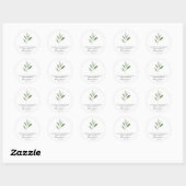 Sage Memorial Funeral Seed Packet Ronde Sticker (Vel)