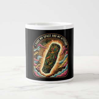 Sage Mij Mijn Ruimte en Mijn Houding Rookreiniging Grote Koffiekop