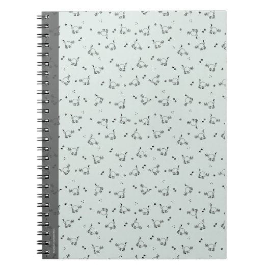 Sage Minimalist Cat Line Art Notebook Notitieboek (Voorkant)