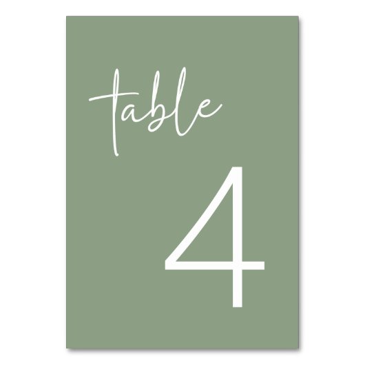 Sage minimalistisch script Vrijgezellenfeest plat Kaart (Voorkant)