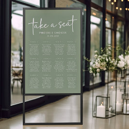 Sage Minimalistisch Script Vrijgezellenfeest Zitka Poster