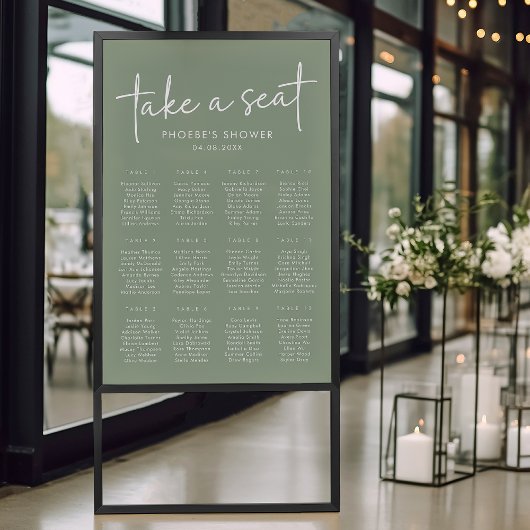 Sage Minimalistisch Script Vrijgezellenfeest Zitka Poster