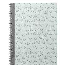 Sage Minimalistische Kat Lijn Kunst Notitieboek