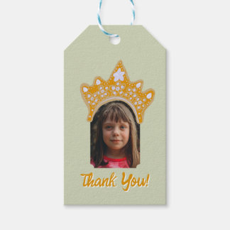 Sage Mist Princess Crown Floral Photo Birthday Cadeaulabel