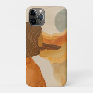 Sage Moon Boho Woestijnheuvels Terracotta Landscha Case-Mate iPhone Case