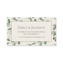 Sage Moss Green Leaves Cream Wedding Website