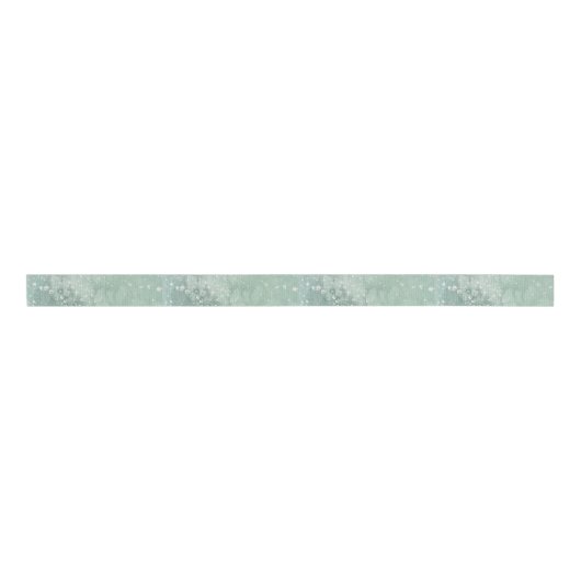 Sage Mottled & Splash Grosgrain Lint (Voorkant)