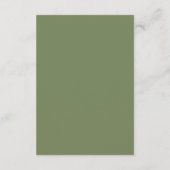 Sage Mountain Wedding Details Enclosure Card Informatiekaartje (Achterkant)