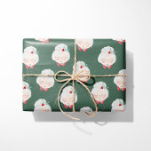 Sage Mrs. Claus Faces Christmas Wrapping Paper Cadeaupapier