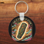 Sage My Space and My Attitude Smudging Cleansing A Sleutelhanger (Voorkant)