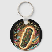 Sage My Space and My Attitude Smudging Cleansing A Sleutelhanger (Achterkant)