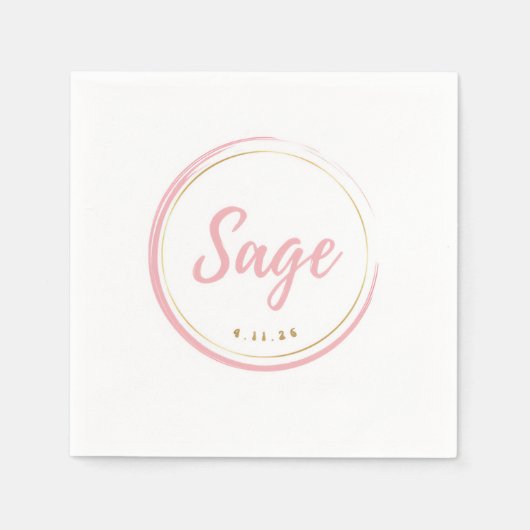 Sage Napkins 1 Servet (Voorkant)