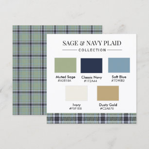 Sage & Navy Schotland Kleurenpalet Kaart