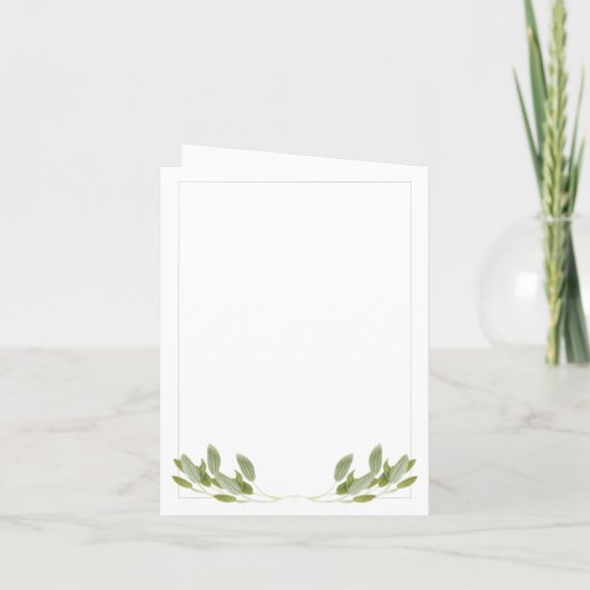 SAGE Note Kaart / Verticaal (Achterkant)